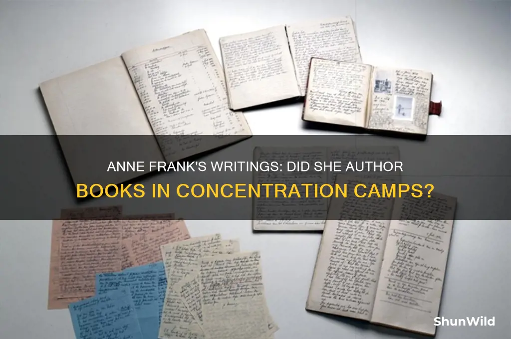 did anne frank write books in the concentration camp
