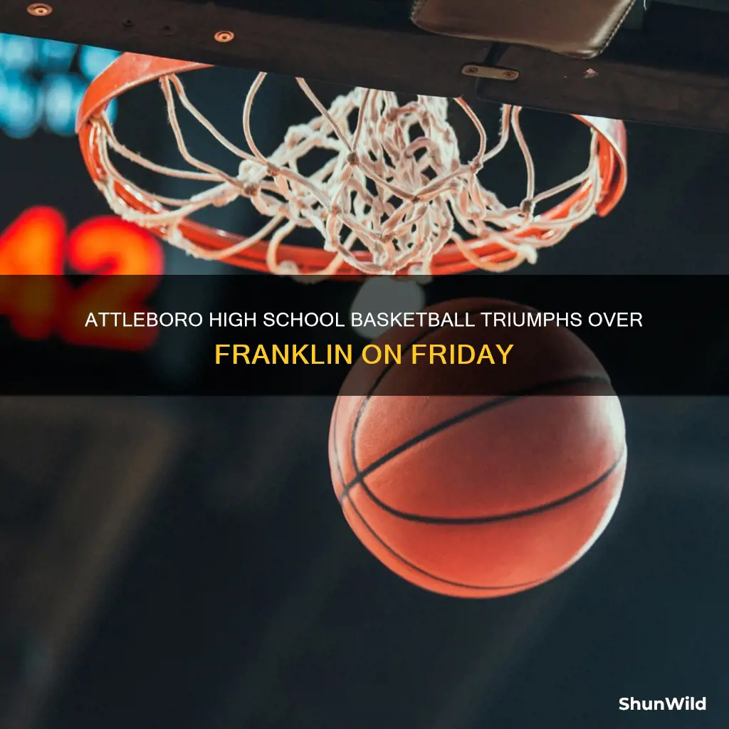 did attleboro high school basketball beat franklin on friday night