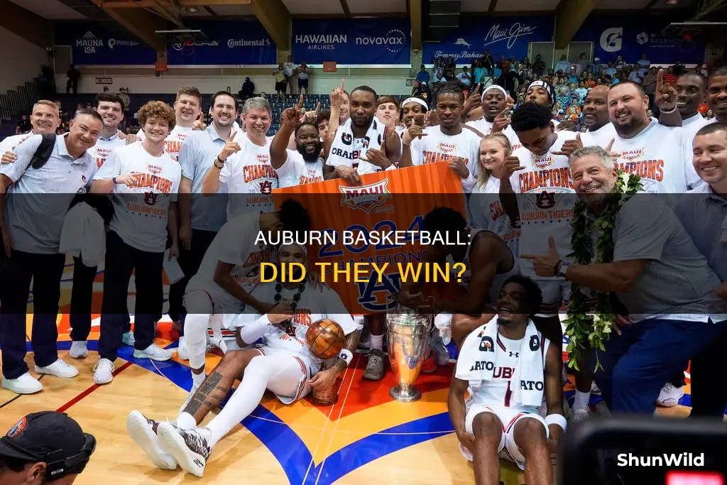 did auburn basketball win