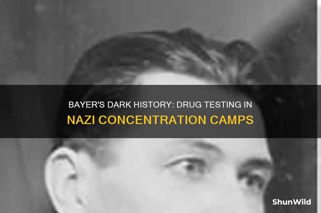 did bayer test drugs on jews in concentration camps