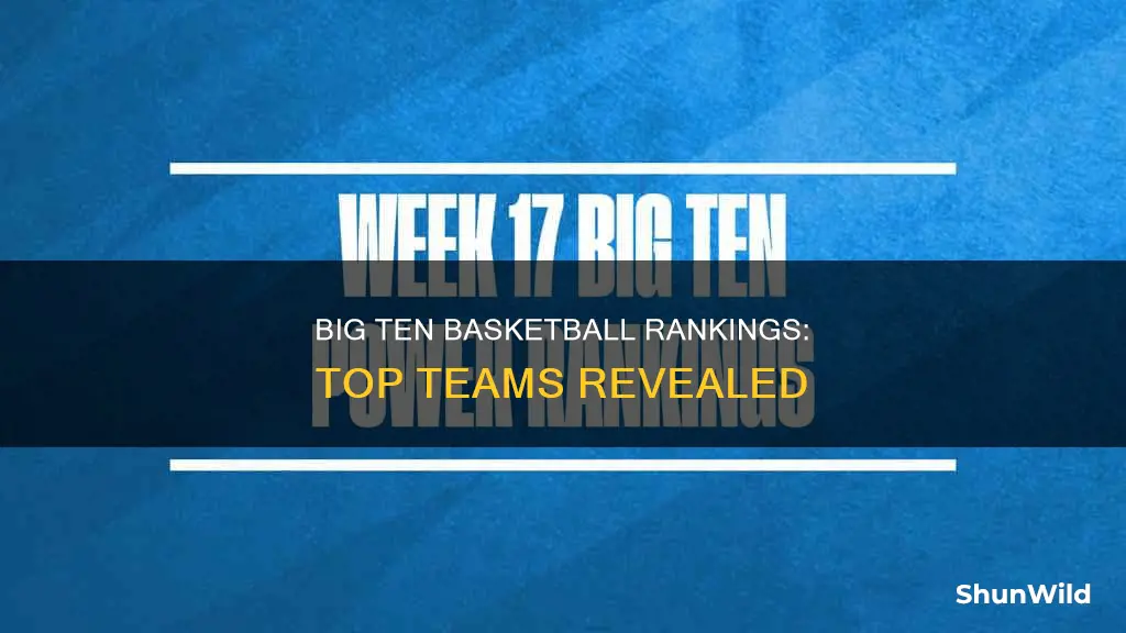 did big ten rankings basketball