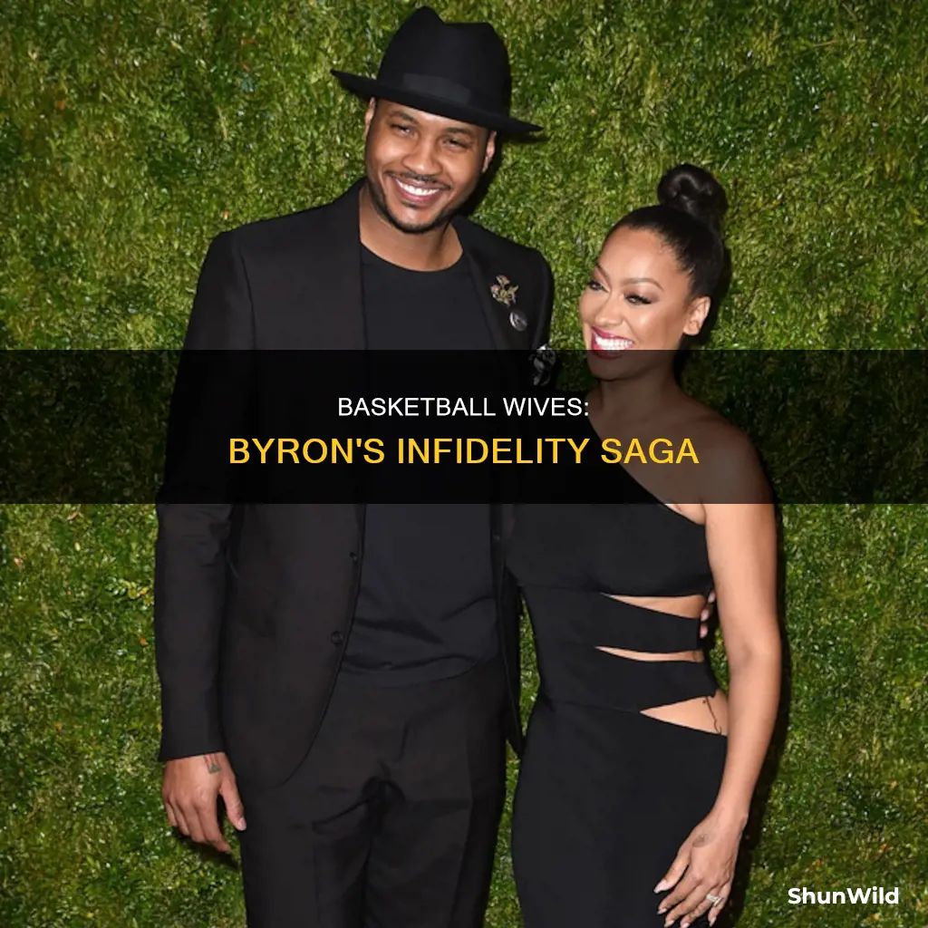 did byron on basketball wives cheat