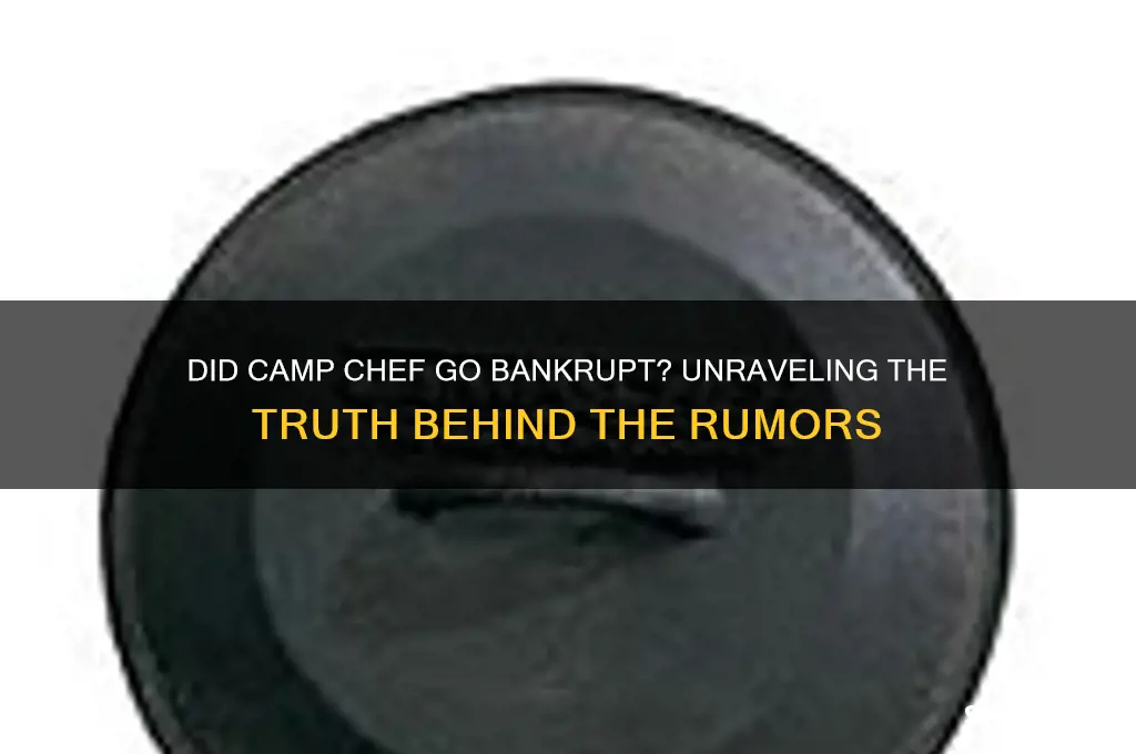 did camp chef go bankrupt