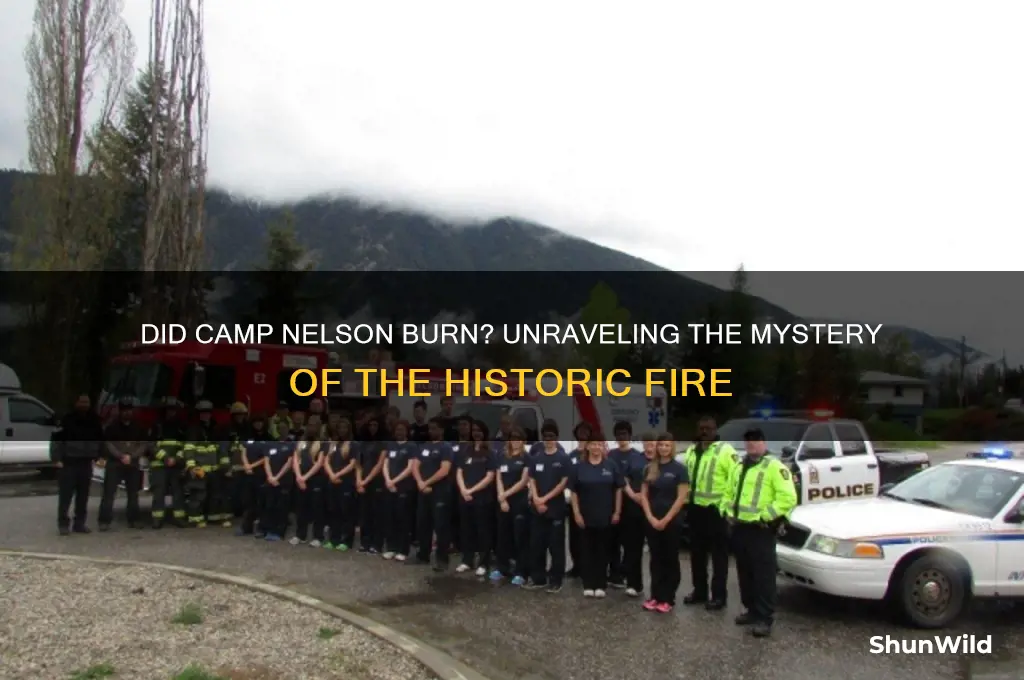 did camp nelson burn