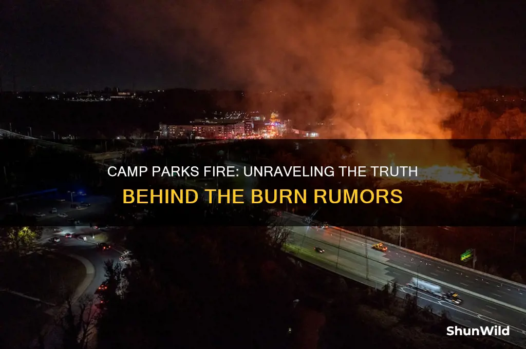 did camp parks burn down
