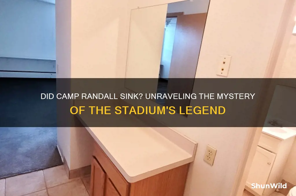 did camp randall sink