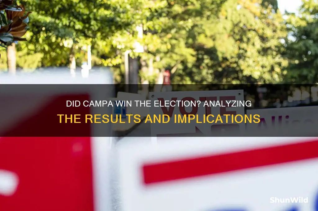 did campa wen the election