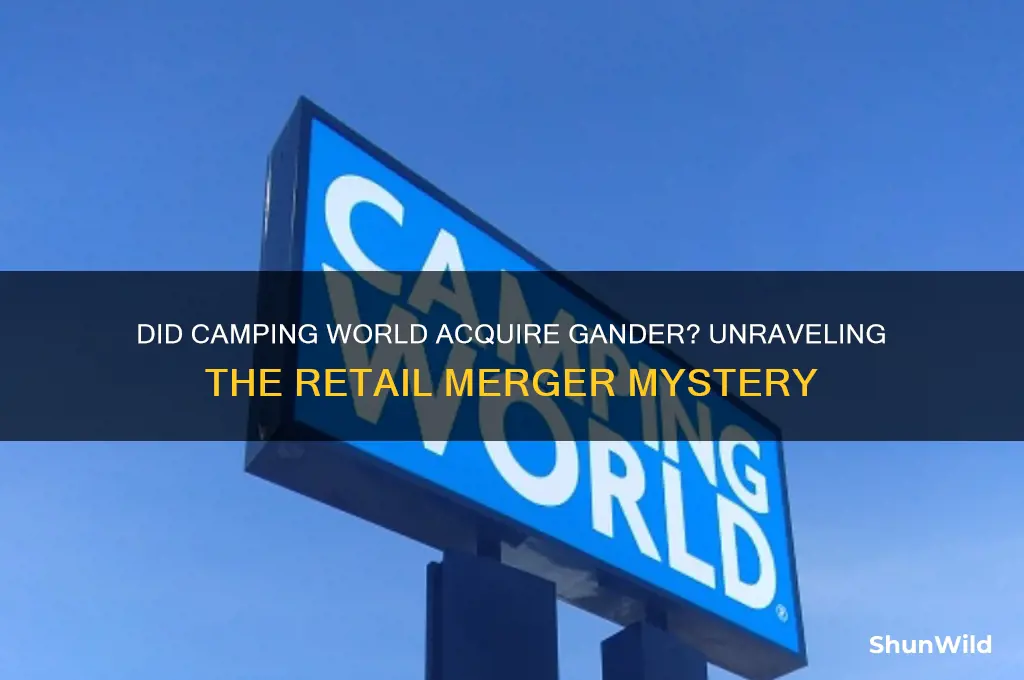 did camping world buy gander