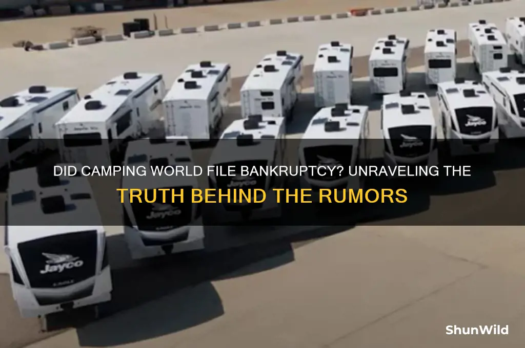 did camping world file bankruptcy