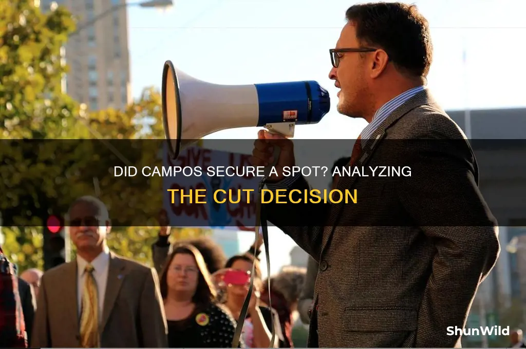did campos make the cut
