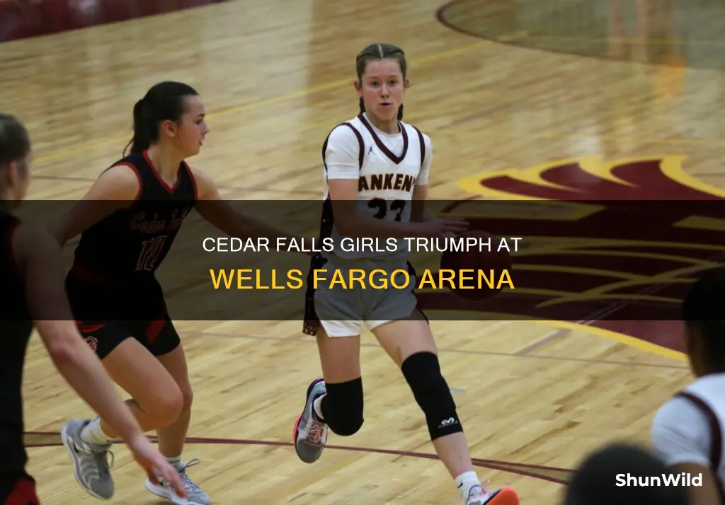 did cedar falls girls basketball win at wells fargo arena