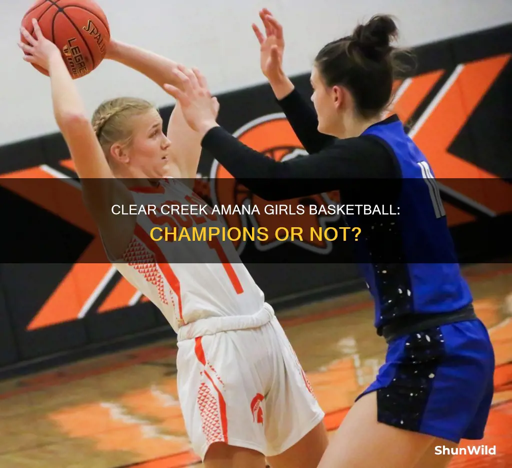 did clear creek amana girls basketball win