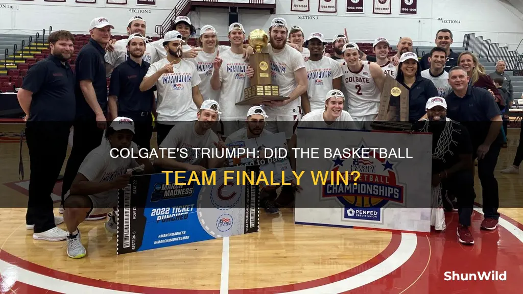 did colgate win basketball