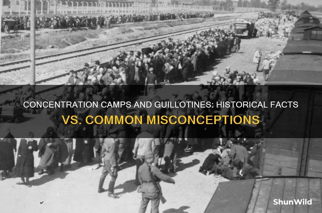 did concentration camps have guillotienes