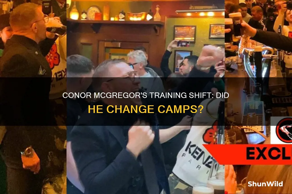 did conor mcgregor change camps