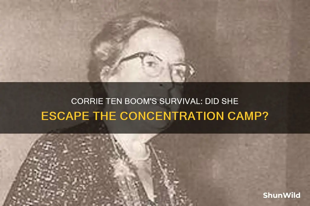 did corrie ten boom die in the concentration camp