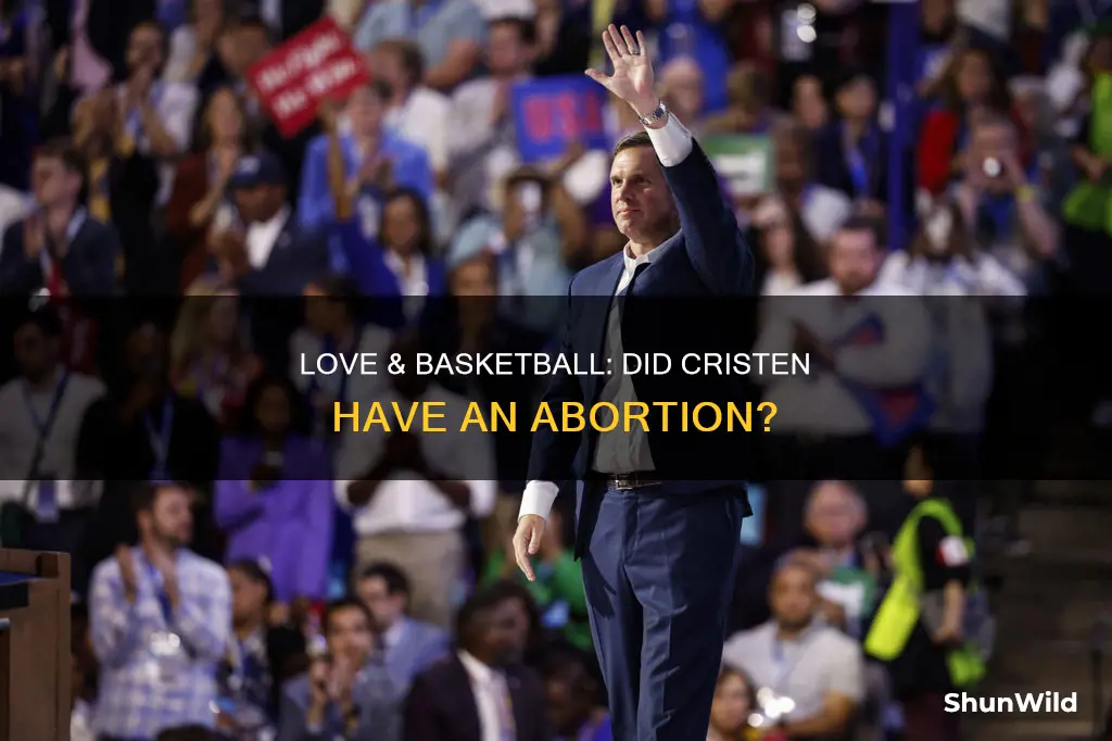 did cristen from love and basketball have an abortion