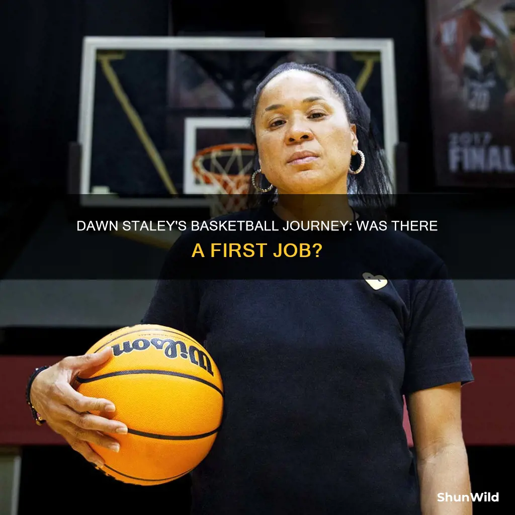 did dawn staley have a first job before basketball
