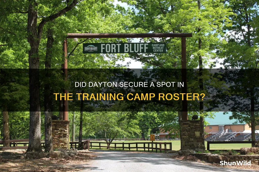 did dayton make training camp