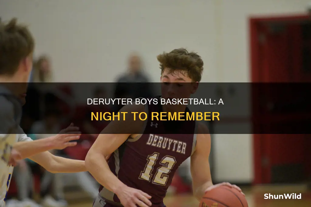 did deruyter boys basketball win tonight