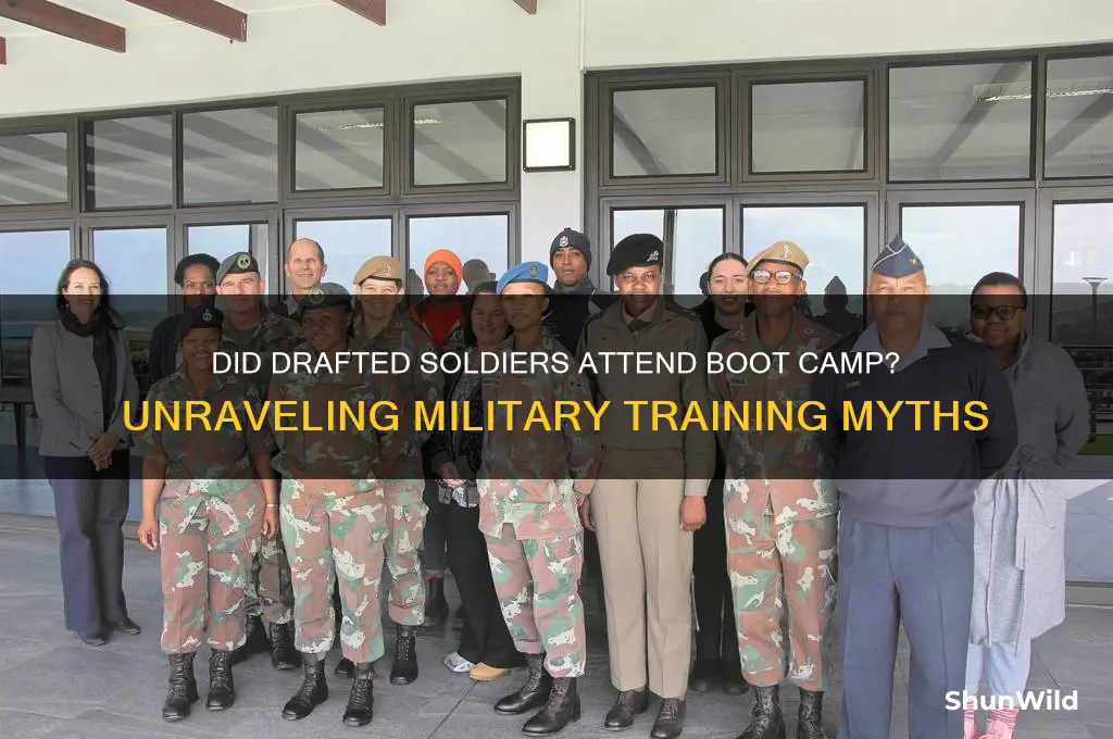 did drafted soldiers go to boot camp