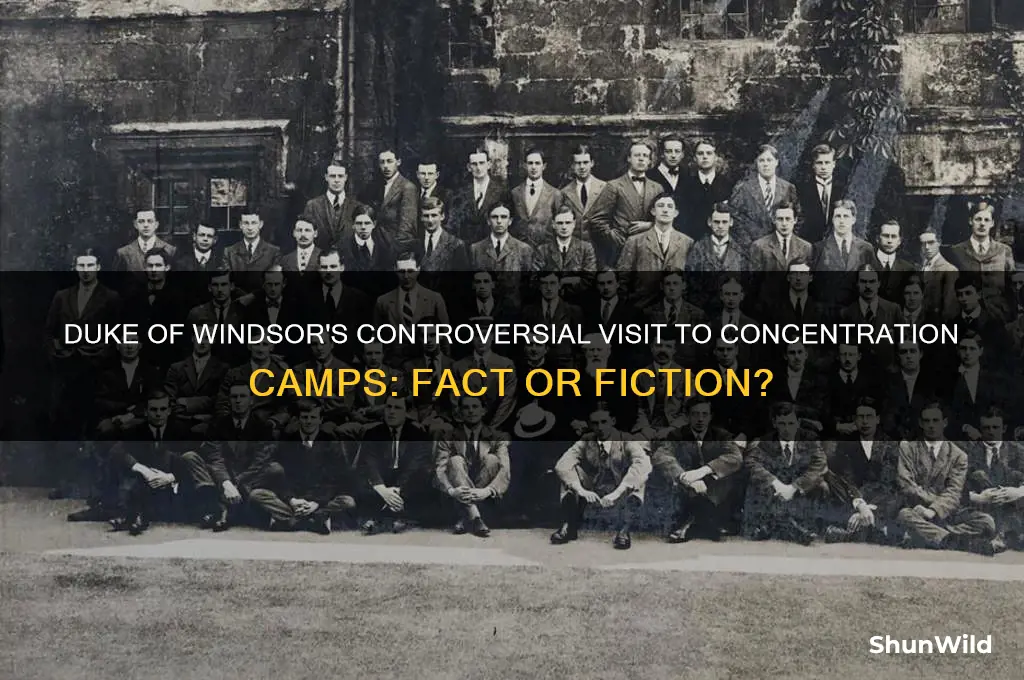 did duke of windsor visit concentration camps