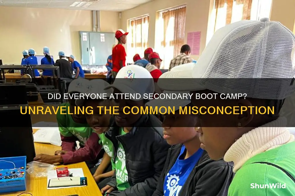 did everyone go to secondary boot camp