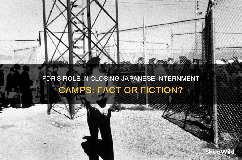 did fdr close internment camps