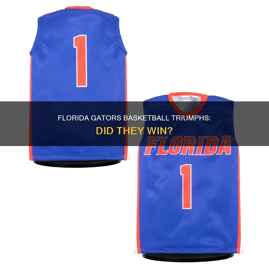 did fl gators win basketball