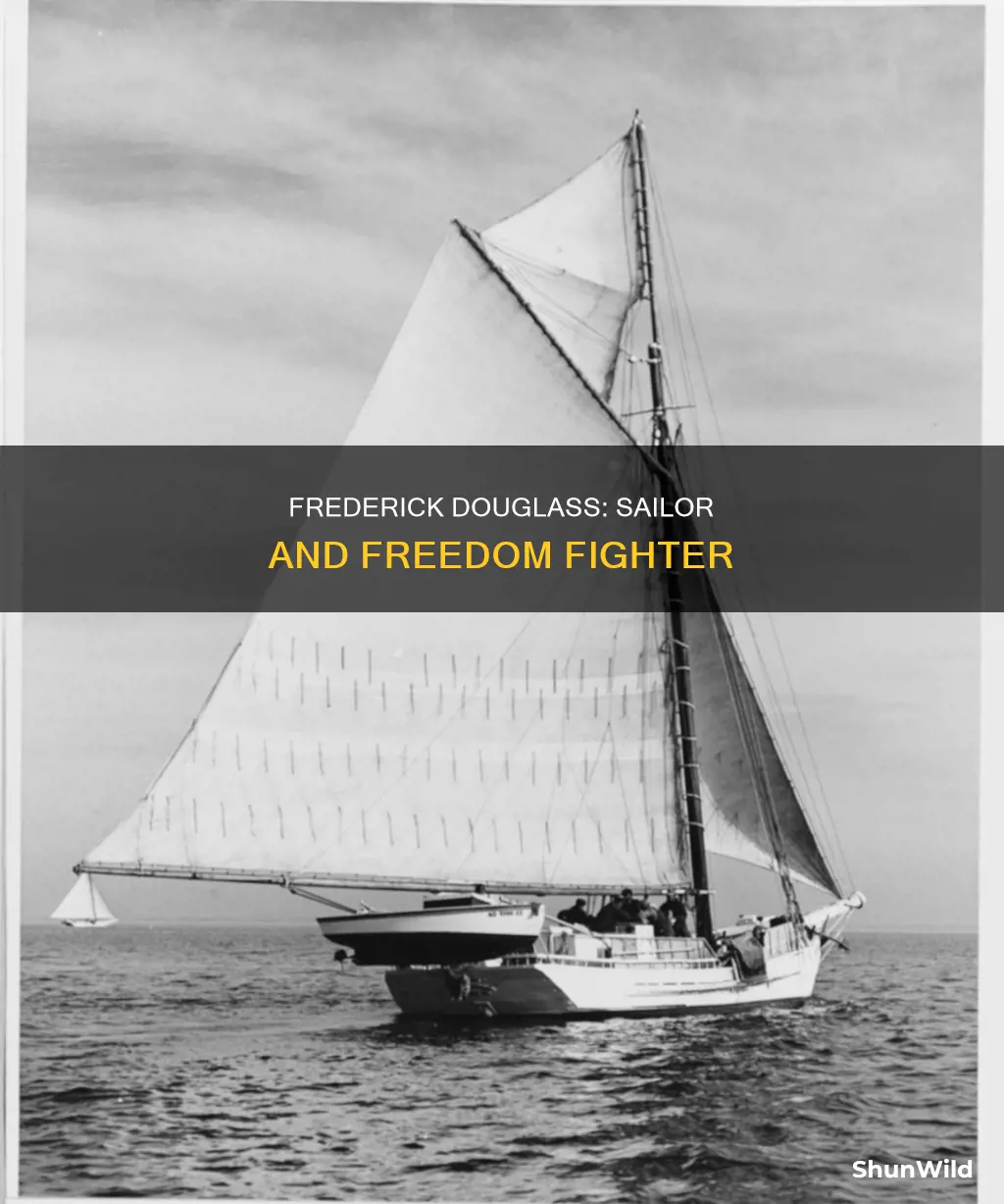 did frederick douglass work on a boat