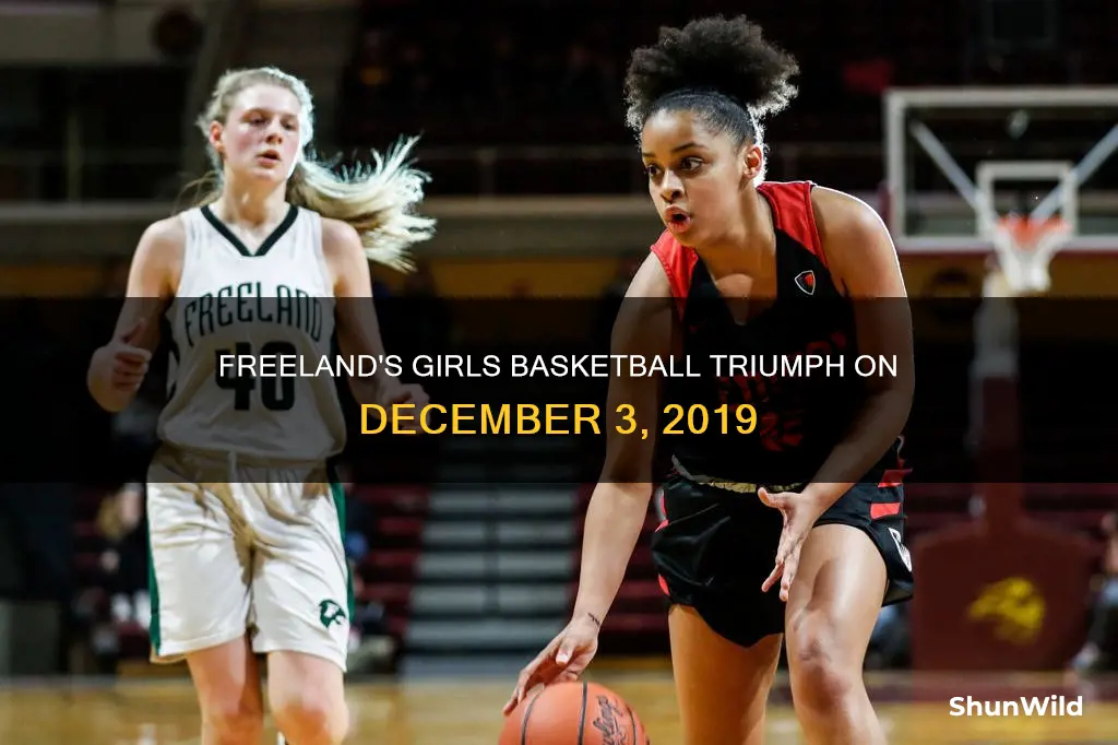 did freeland mi girls basketball win 12 3 19