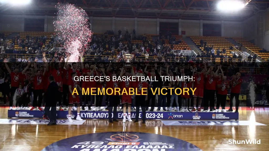 did greece win basketball