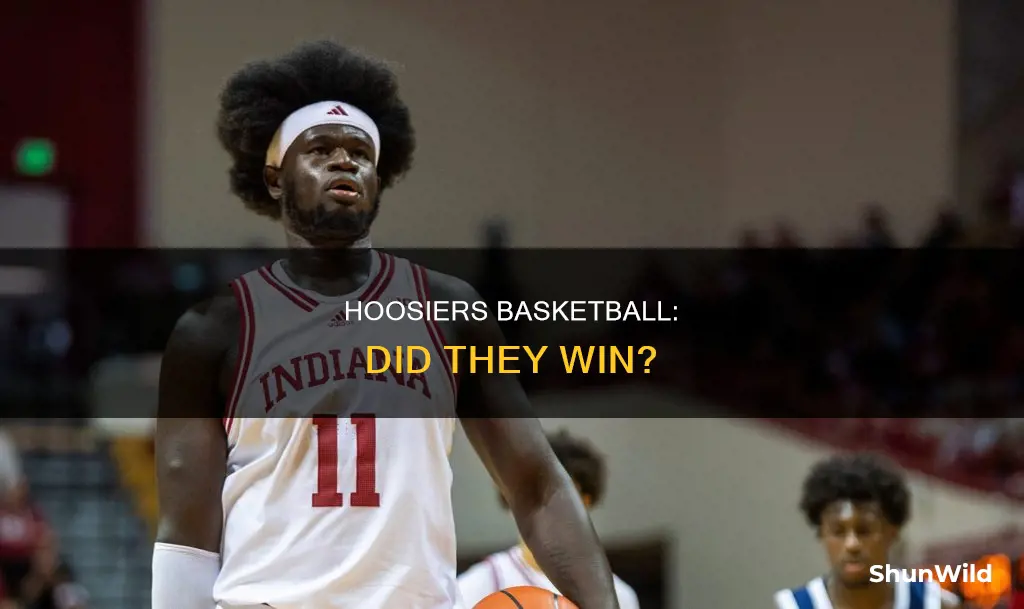 did hoosiers basketball win
