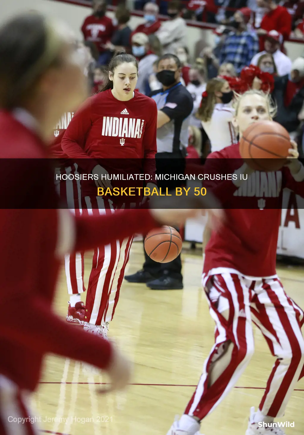 did iu basketball lose by 50 to michigan