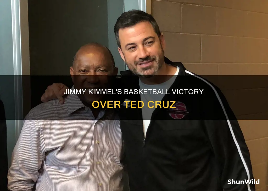 did jimmy kimmel beat ted cruz in basketball