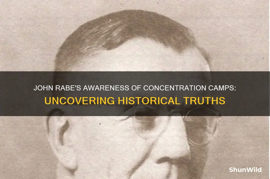did john rabe knew about concentration camp