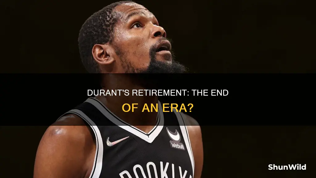 did kevin durant retire from basketball