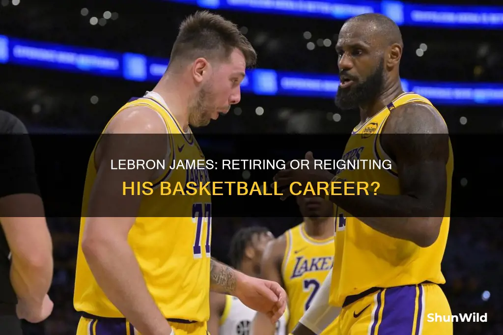 did lebron james quit basketball