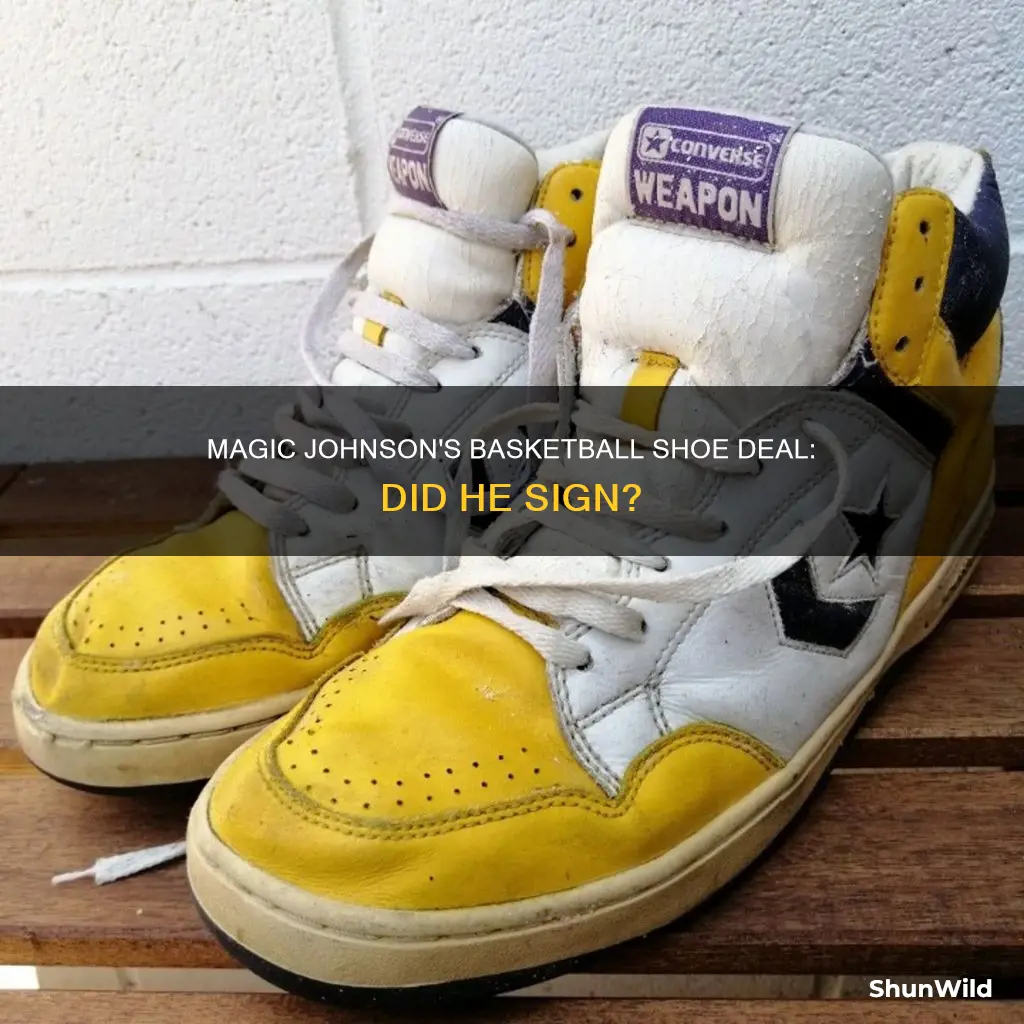 did magic johnson ever sign a basketball shoe deal