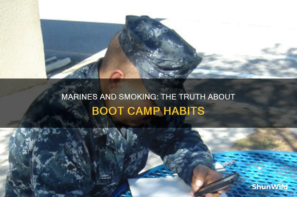 did marines ever smoke in boot camp