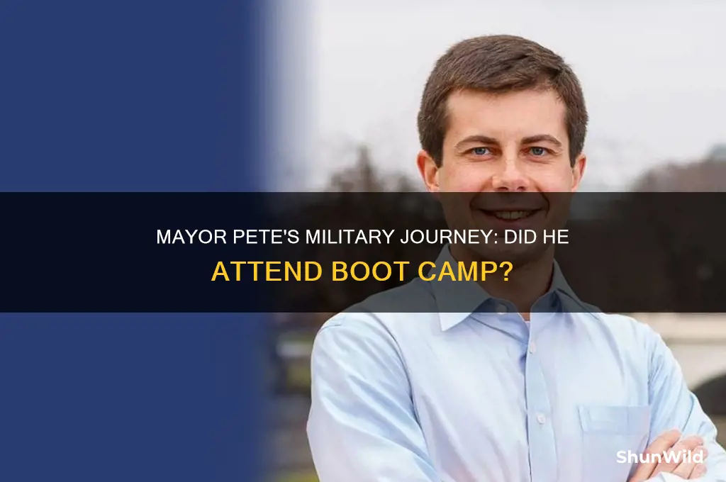 did mayor pete go to boot camp