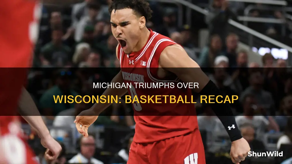 did michigan beat wisconsin in basketball