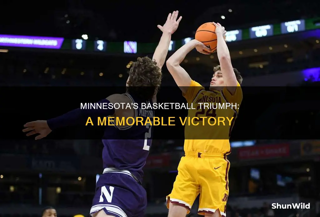 did minnesota win basketball
