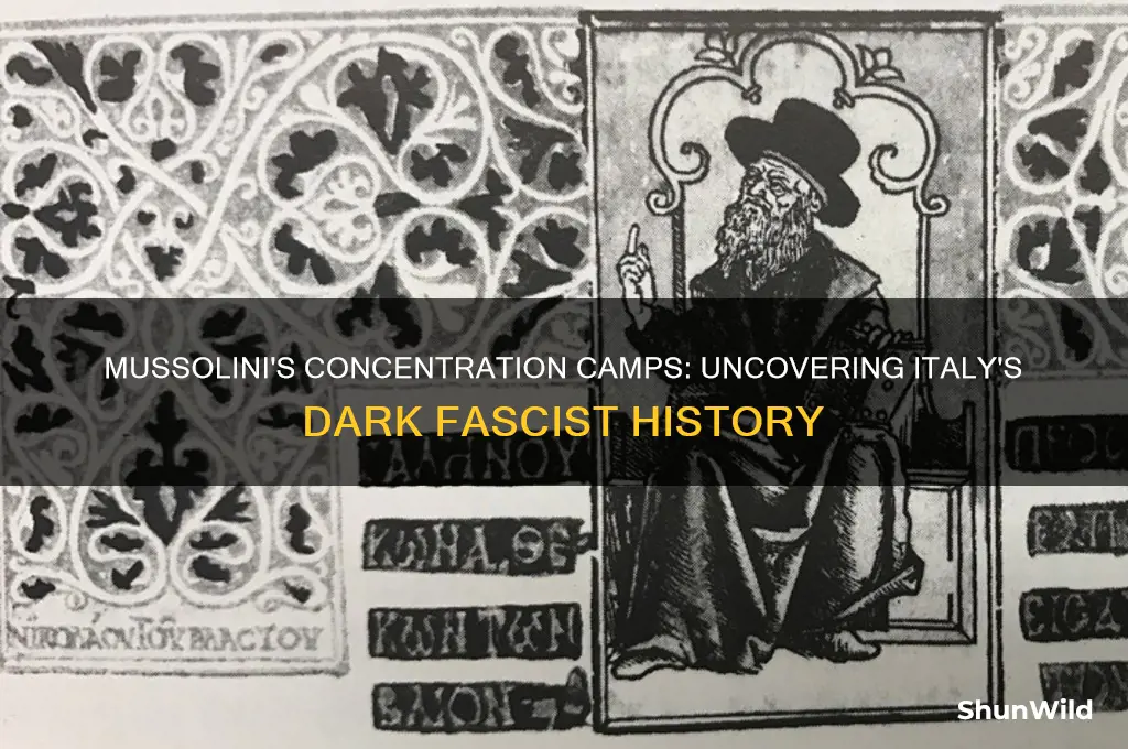 did mussolini use concentration camps