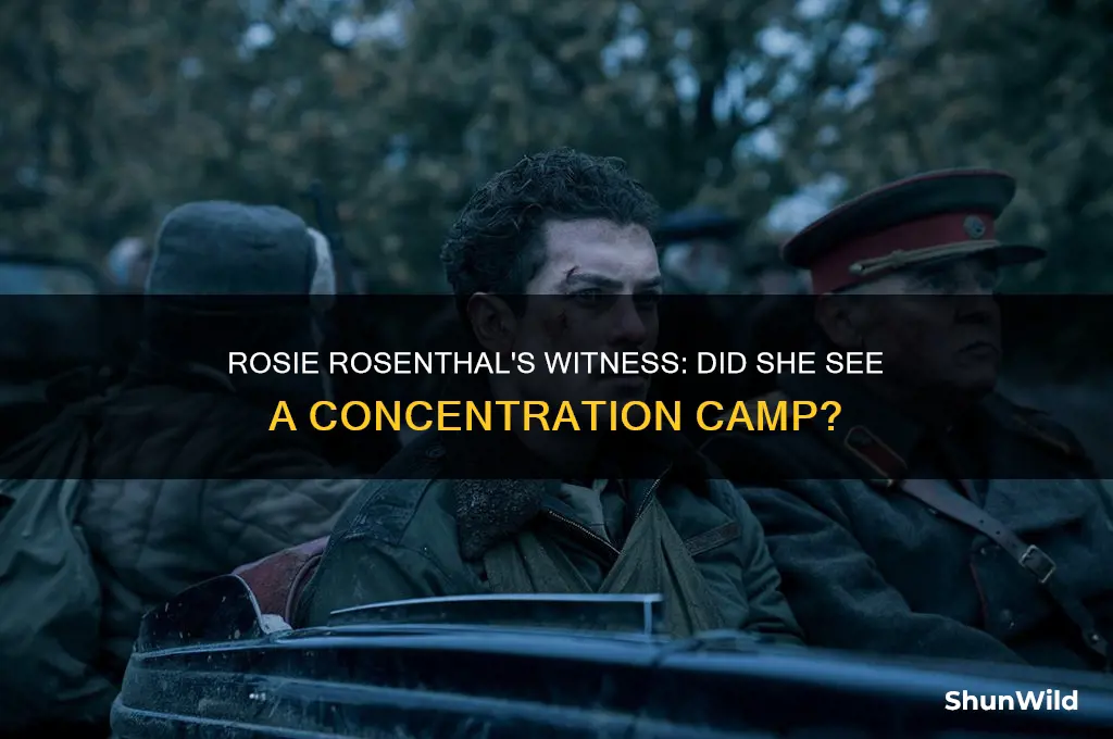 did rosie rosenthal see a concentration camp