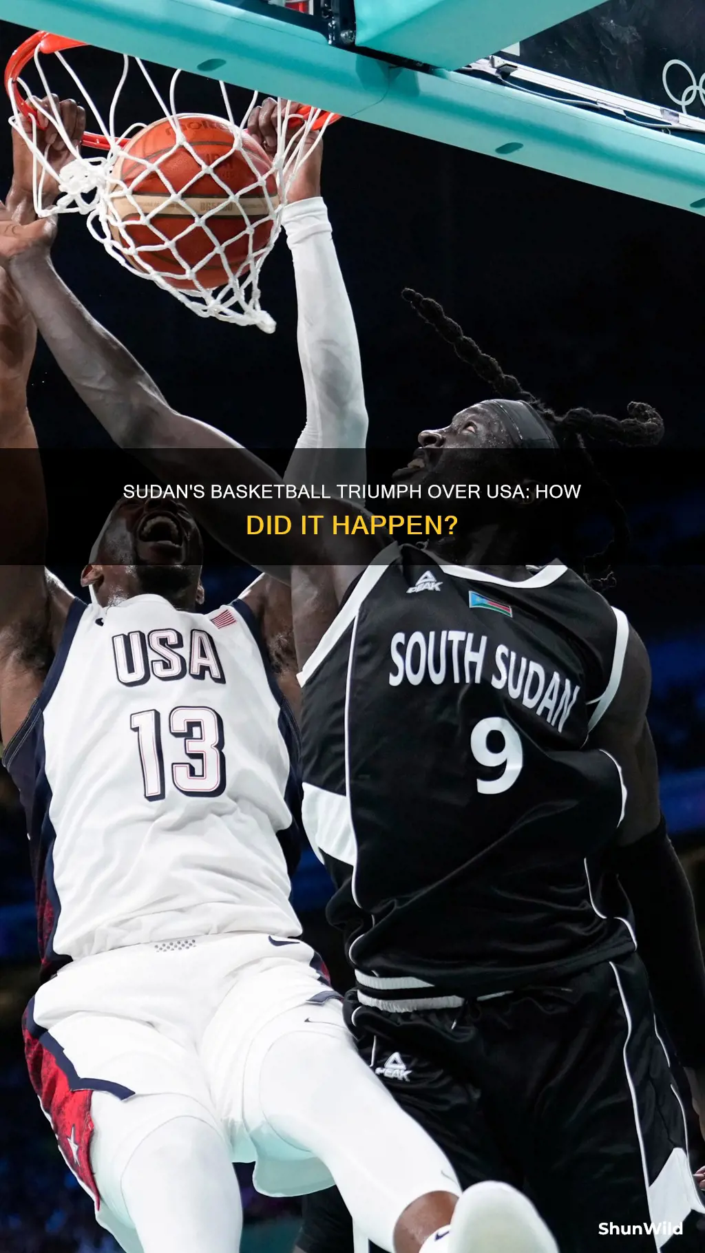 did sudan beat usa in basketball