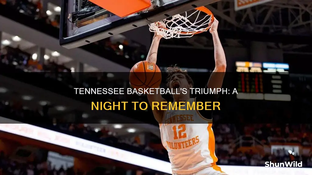 did tennessee basketball win tonight