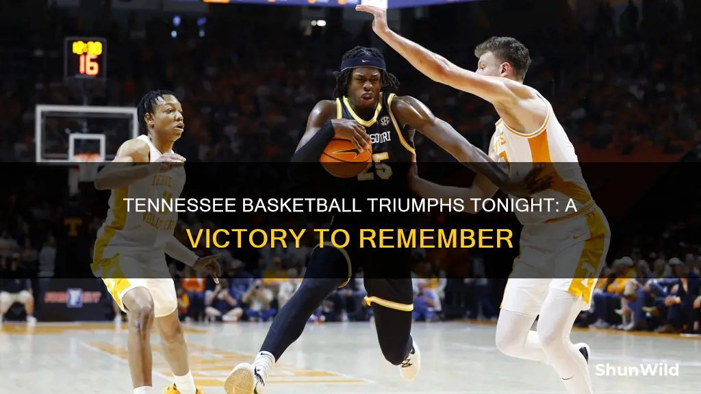 did tennessee basketball win tonight