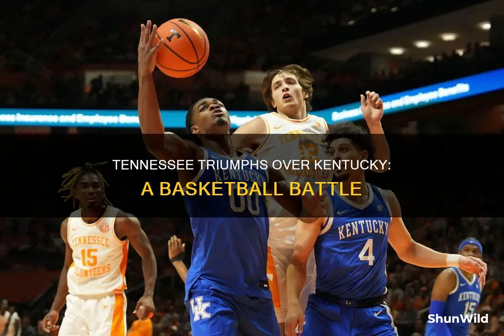 did tennessee beats kentucky basketball
