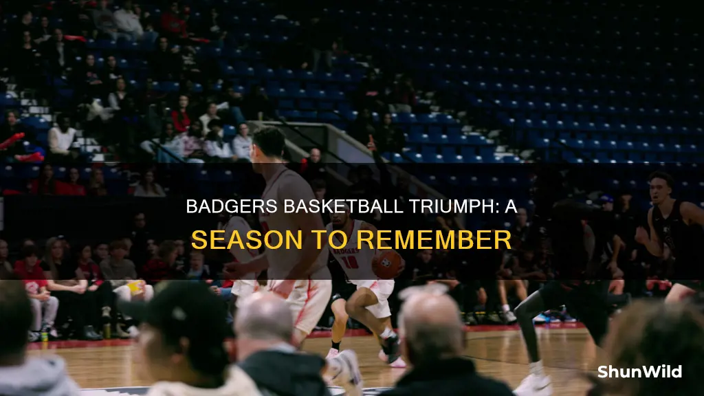 did the badgers basketball win